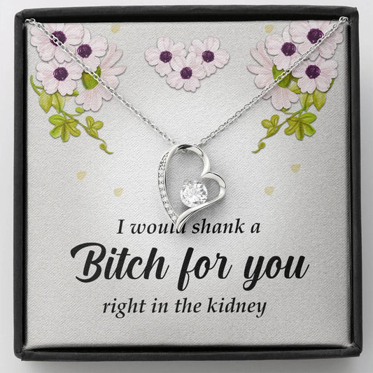 Best Friend Gift, Forever Heart Necklace