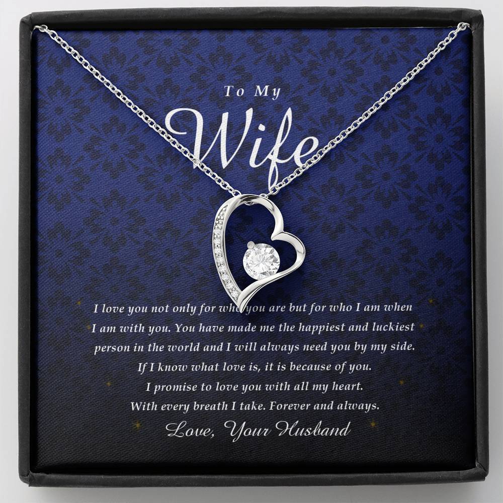 Forever Heart Necklace, To My Wife