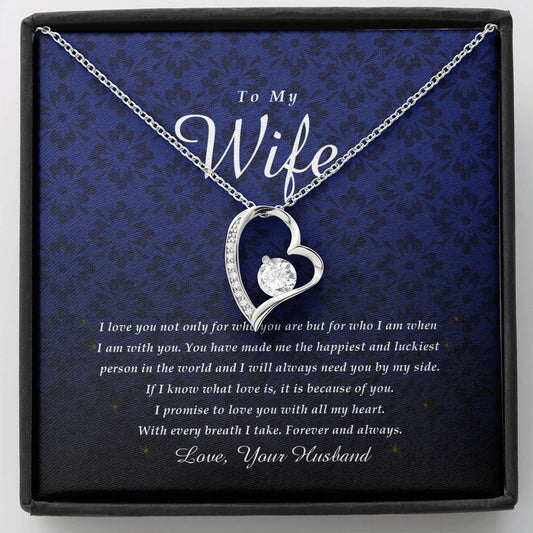 Forever Heart Necklace, To My Wife