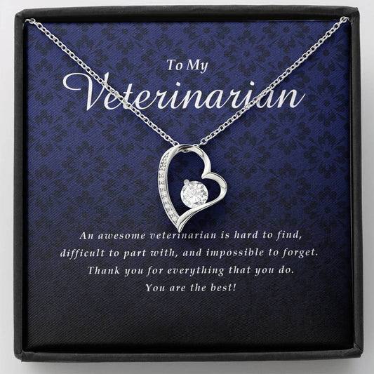 Forever Heart Necklace, Veterinarian Gift