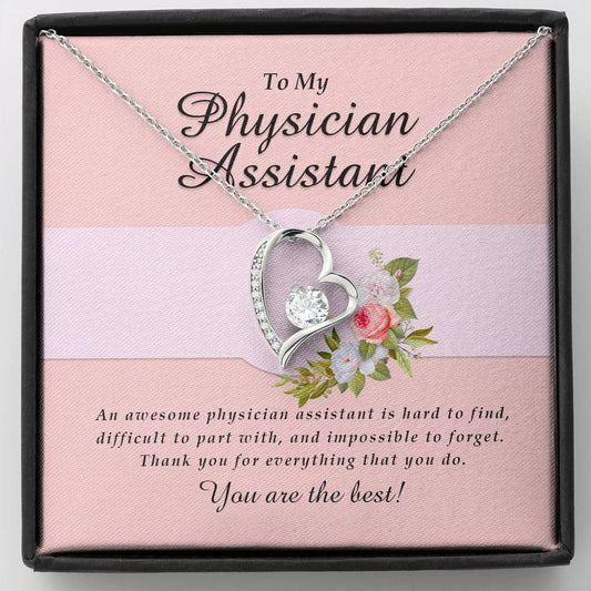 Forever Heart Necklace, Physician Assistant Jewelry Card