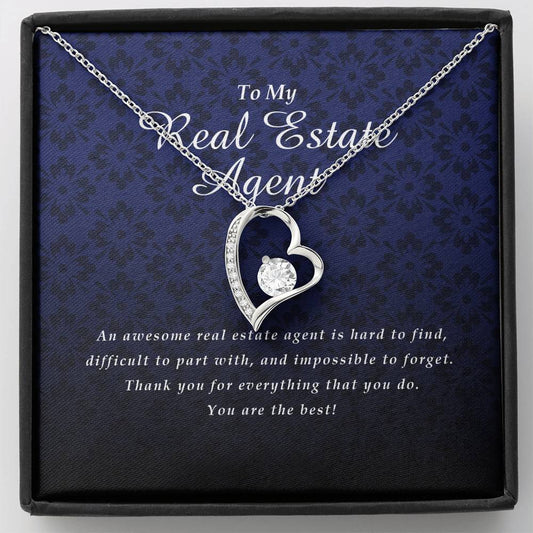 Forever Heart Necklace, Real Estate Agent Gift