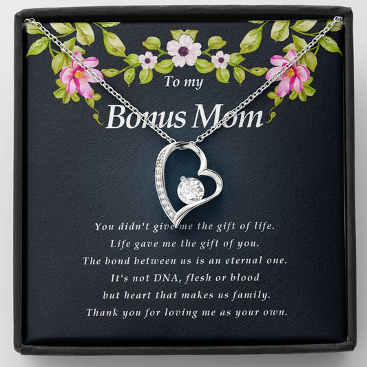 Forever Heart Necklace, Bonus Mom Necklace