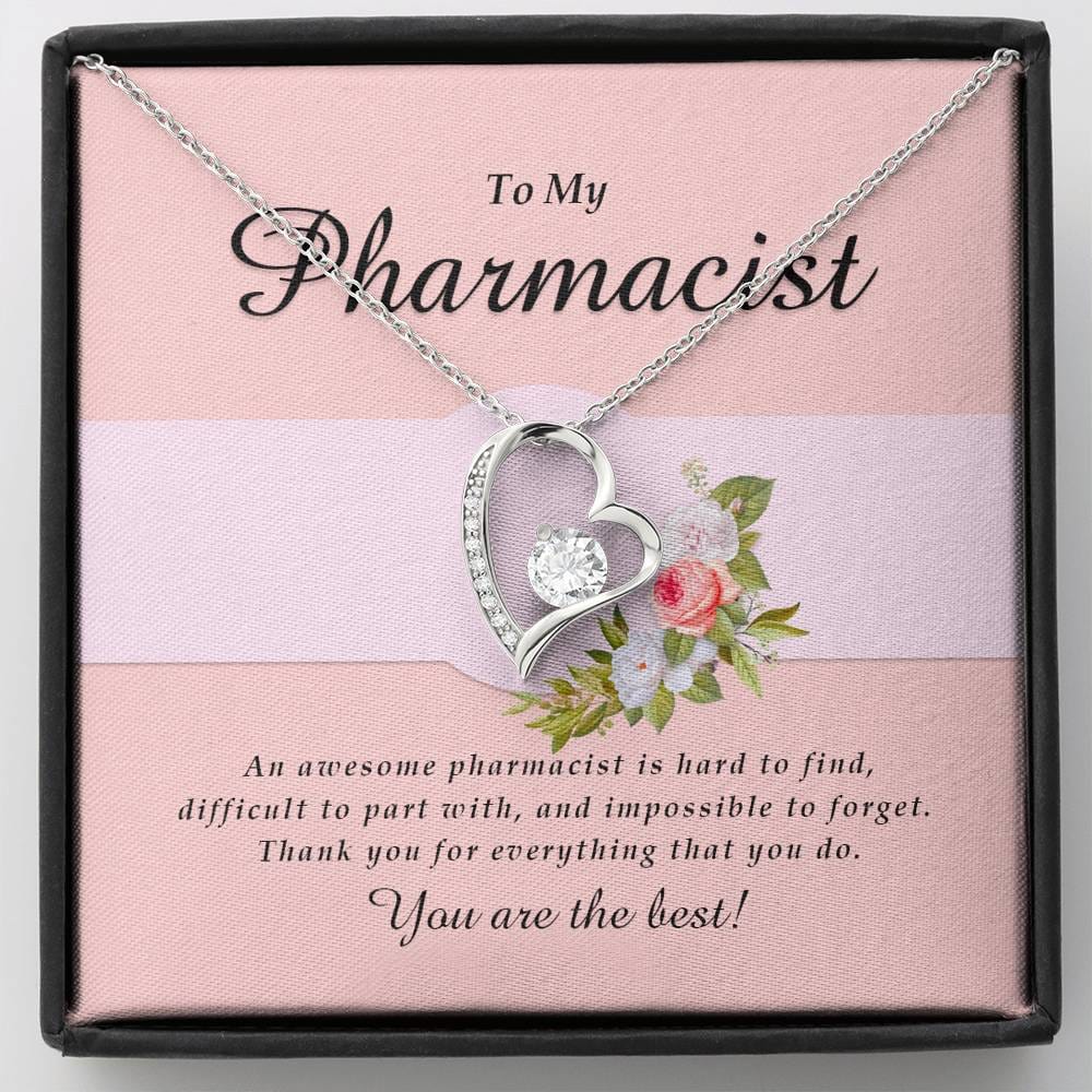 Forever Heart Necklace, Pharmacist Jewelry Card