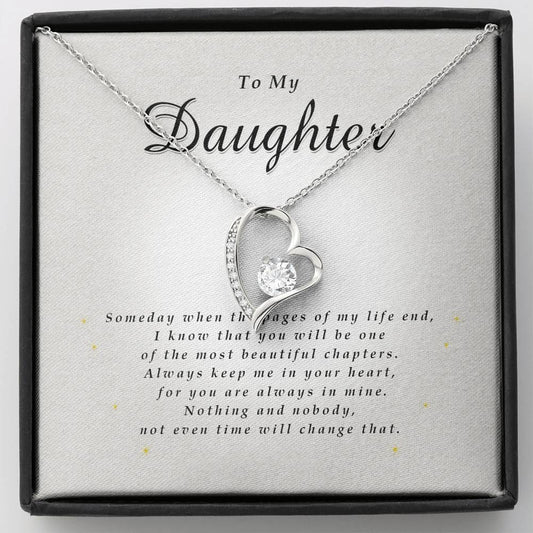 Forever Heart Necklace, Gift for Daughter from Mom / Dad