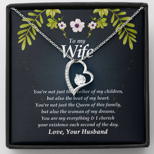 Forever Heart Necklace, Wife Necklace