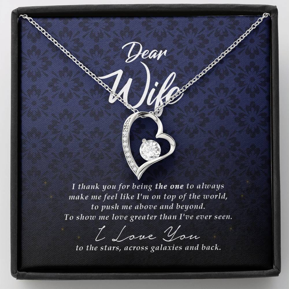 Wife Gift, Forever Heart Necklace