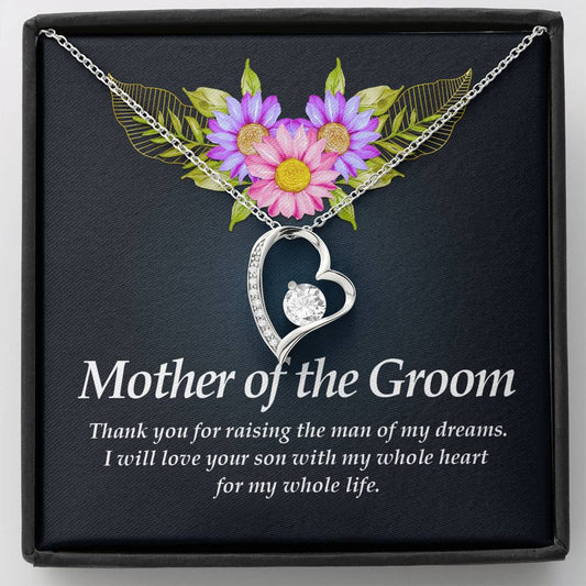 Forever Heart Necklace, Mother of the Groom Necklace