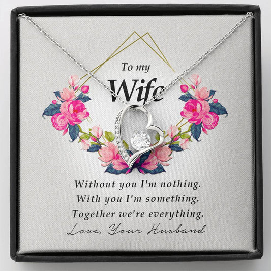 Best Wife Gift from Husband, Forever Heart Necklace