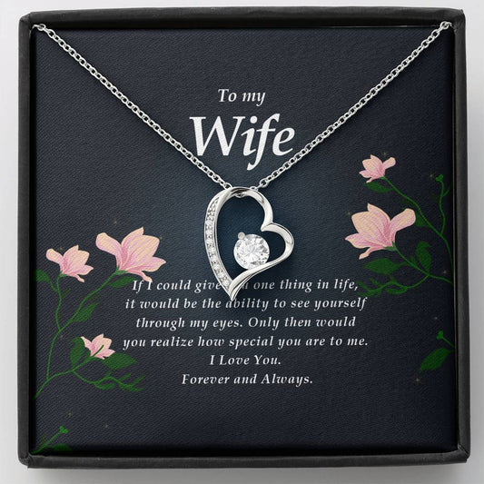 Forever Heart Necklace, Gift for Wife
