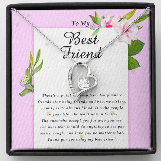Forever Heart Necklace, To My Best Friend