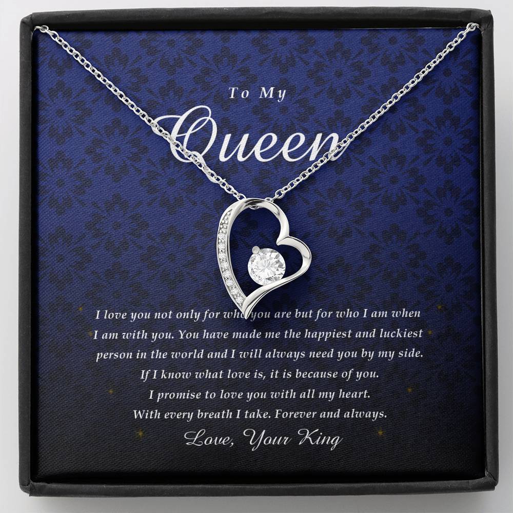 Forever Heart Necklace, To My Queen