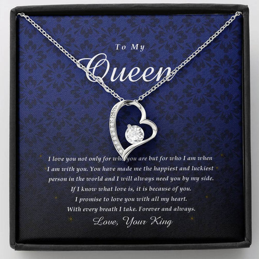 Forever Heart Necklace, To My Queen
