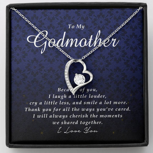 Forever Heart Necklace, To My Godmother