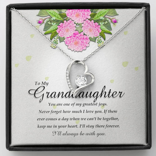 Forever Heart Necklace, Granddaughter Gift