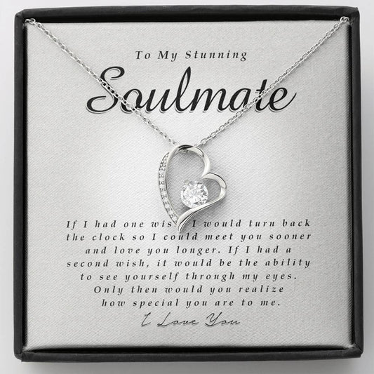 Forever Heart Necklace, To My Stunning Soulmate