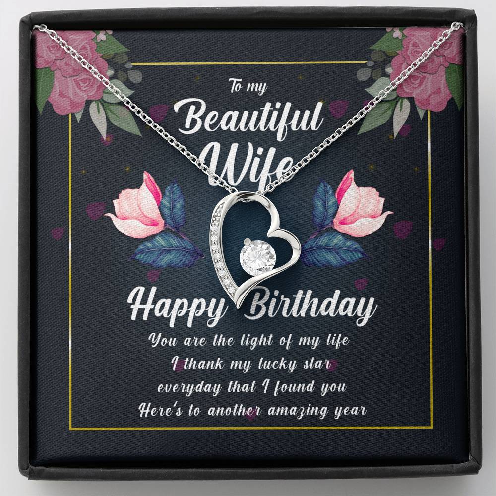 Best Wife Gift from Husband, Forever Heart Necklace