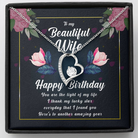 Best Wife Gift from Husband, Forever Heart Necklace