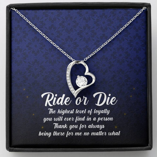 Best Friend Gift, Forever Heart Necklace