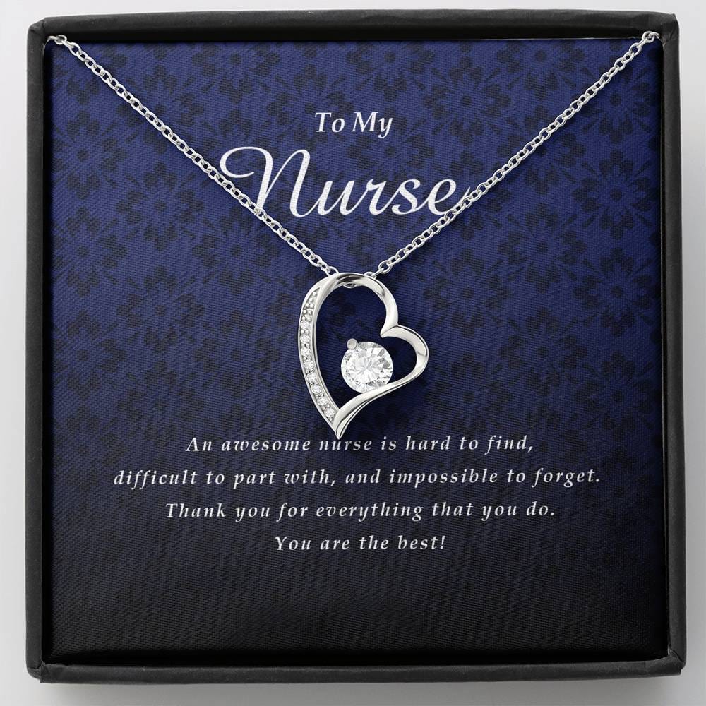 Forever Heart Necklace, Nurse Gift