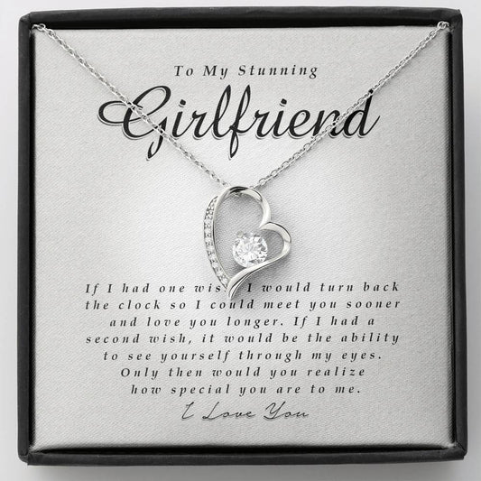 Forever Heart Necklace, To My Stunning Girlfriend