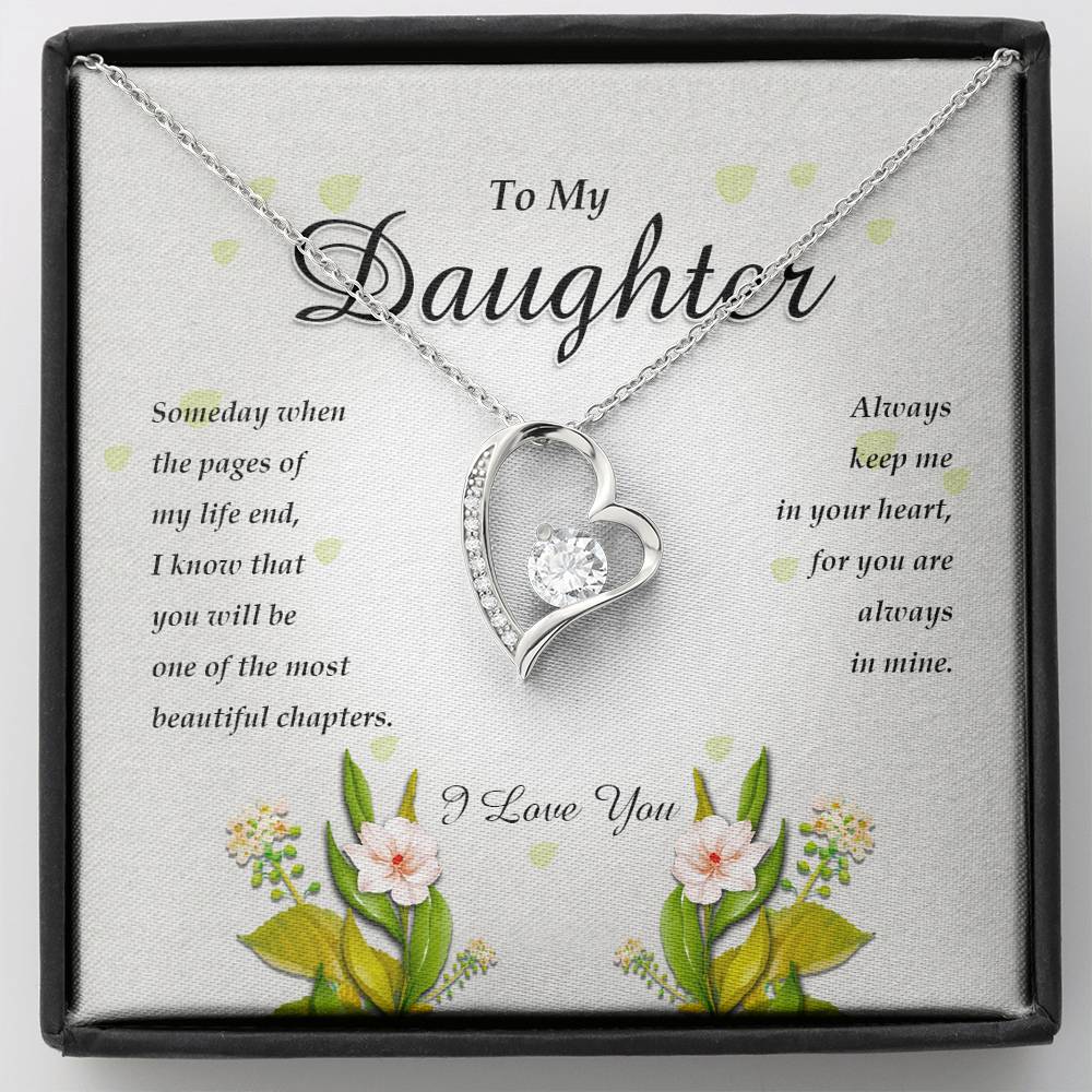 Forever Heart Necklace, To My Daughter
