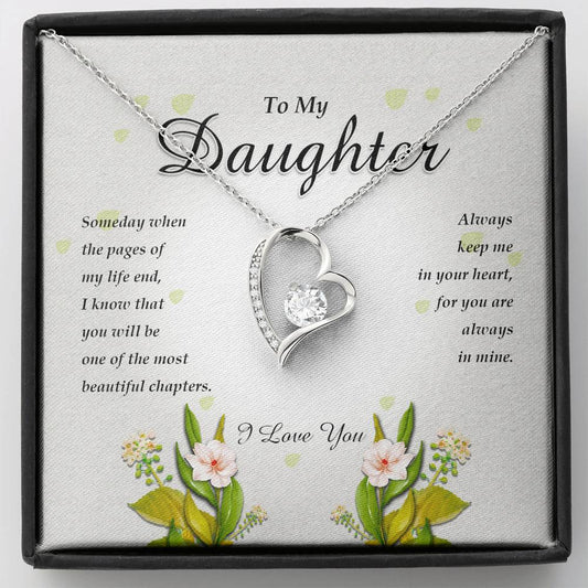 Forever Heart Necklace, To My Daughter