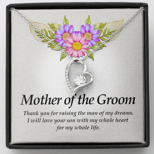 Forever Heart Necklace, Mother of the Groom Necklace