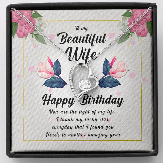 Best Wife Gift from Husband, Forever Heart Necklace