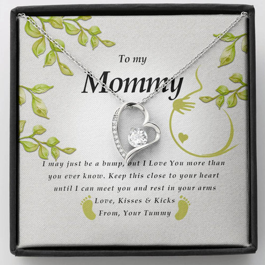 Forever Heart Necklace, Pregnancy Necklace