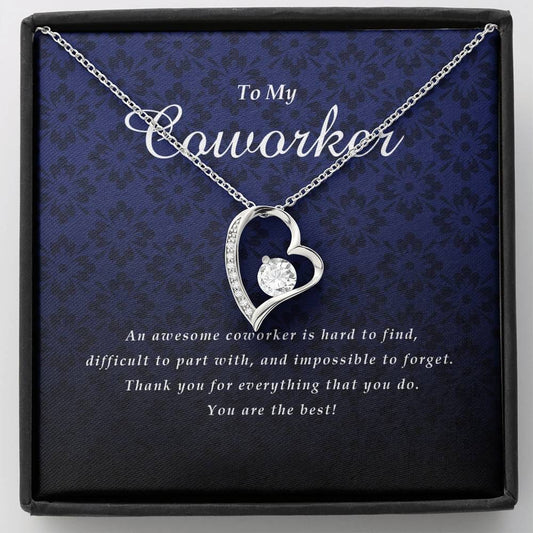Forever Heart Necklace, Coworker Gift