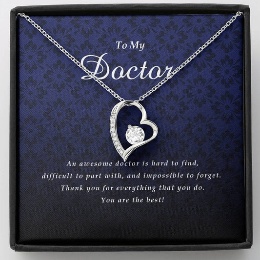 Forever Heart Necklace, Doctor Gift