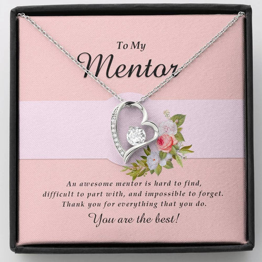 Forever Heart Necklace, Mentor Jewelry Card
