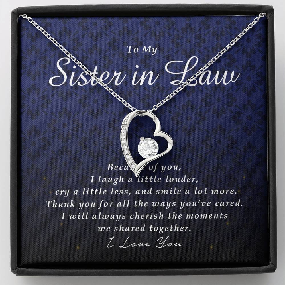 Forever Heart Necklace, To My Sister In Law