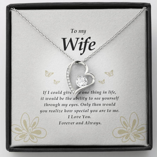 Forever Heart Necklace, Gift for Wife