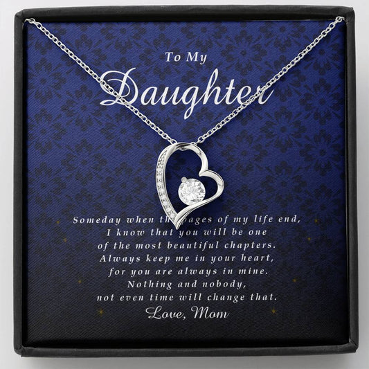 Forever Heart Necklace, Gift for Daughter from Mom
