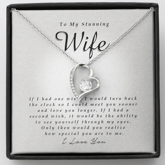 Forever Heart Necklace, To My Stunning Wife