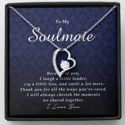 Forever Heart Necklace, To My Soulmate