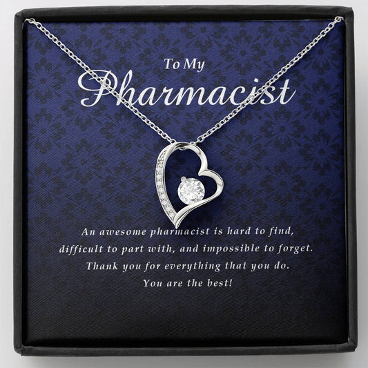 Forever Heart Necklace, Pharmacist Gift