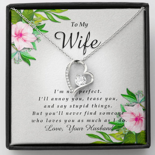 Forever Heart Necklace, To My Wife