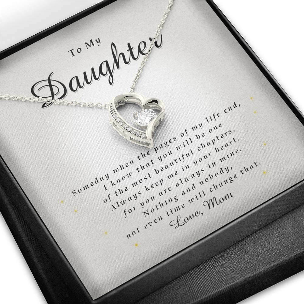 Forever Heart Necklace, Gift for Daughter from Mom