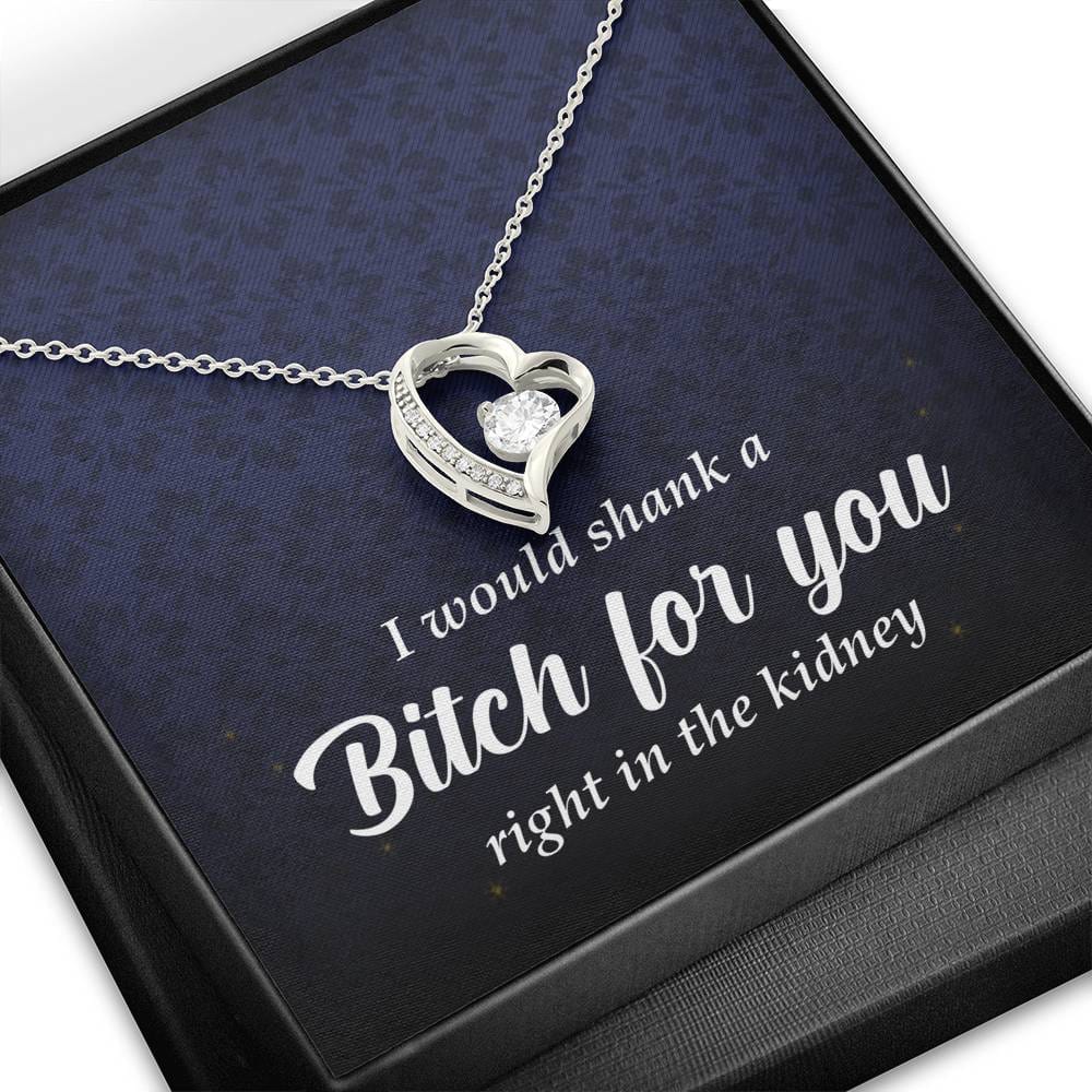 Best Friend Gift, Forever Heart Necklace