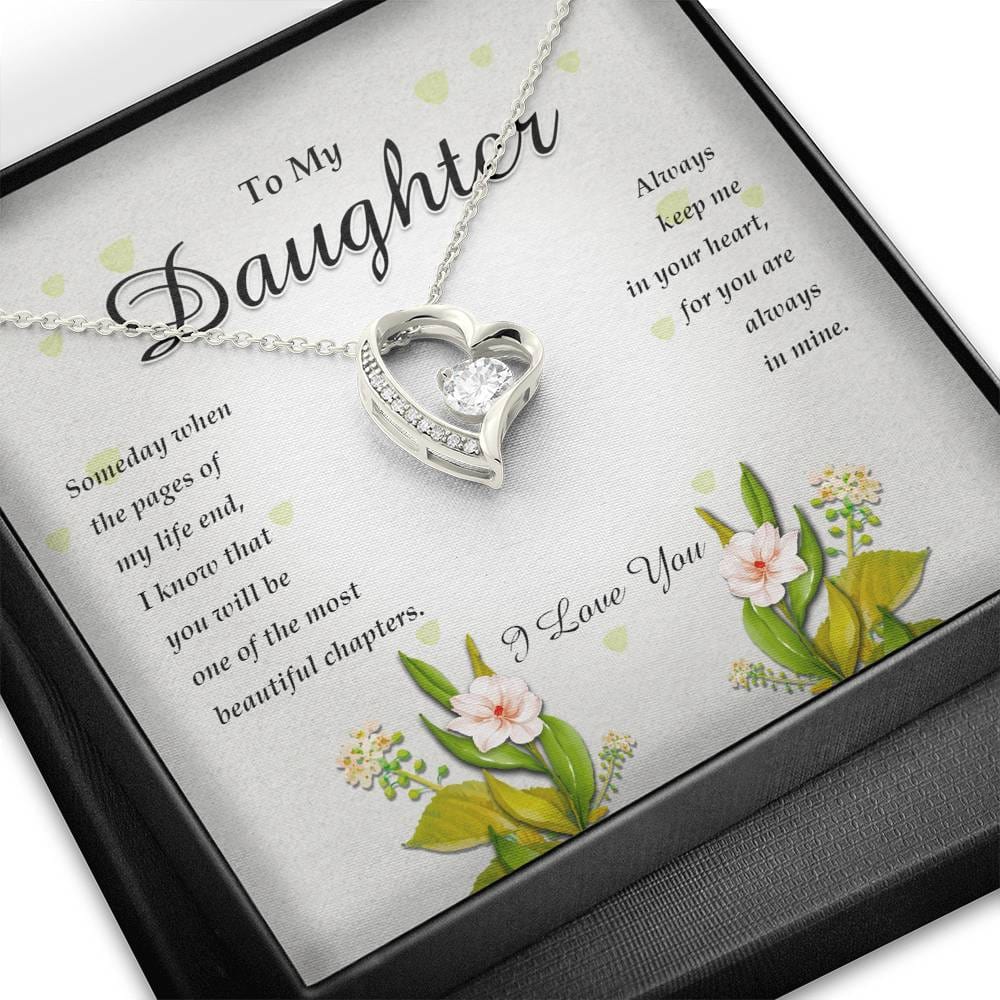 Forever Heart Necklace, To My Daughter