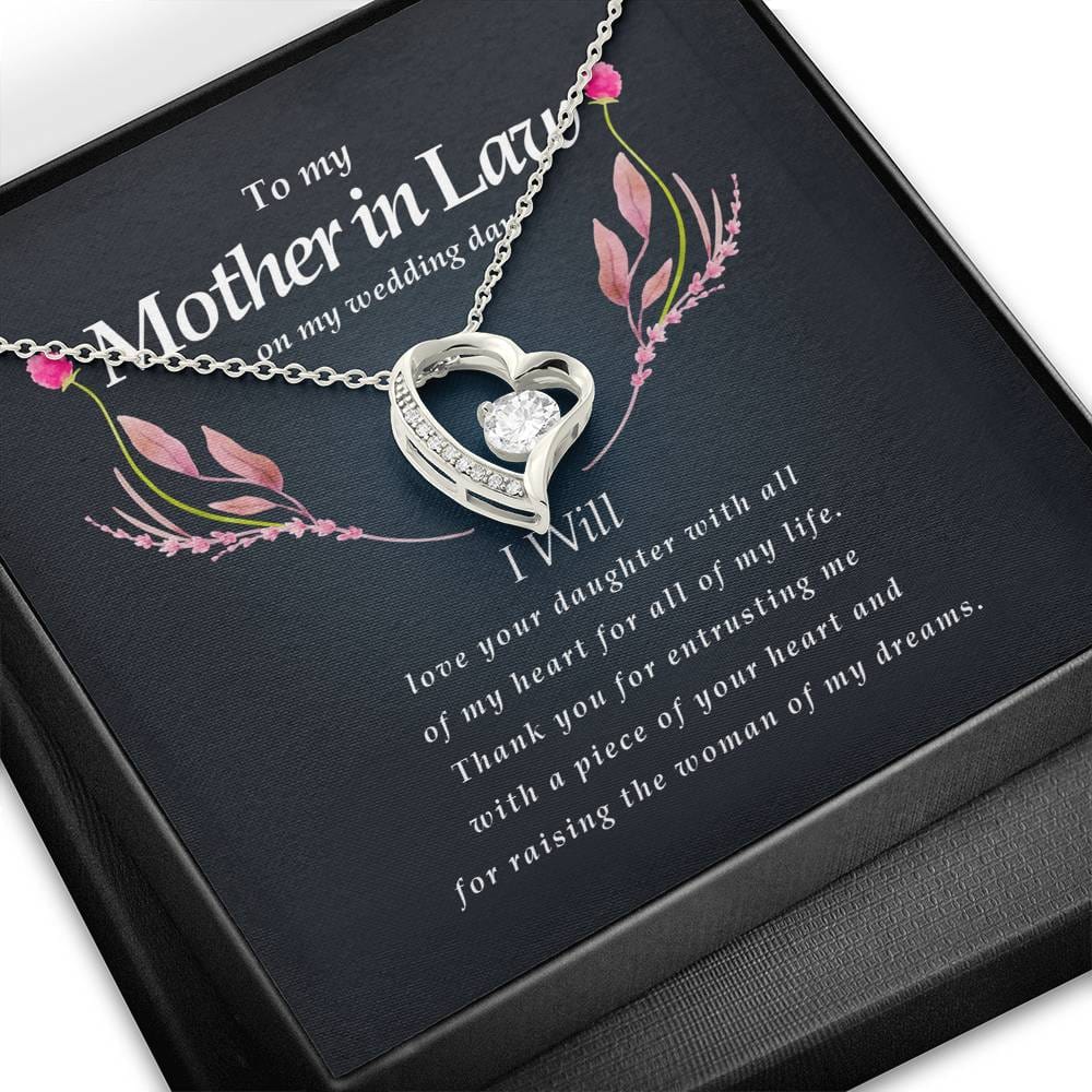 Forever Heart Necklace, Mother In Law Necklace