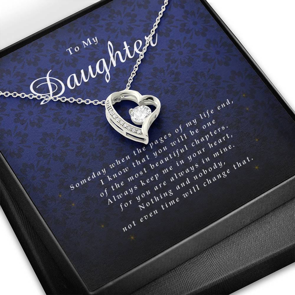 Forever Heart Necklace, Gift for Daughter from Mom / Dad