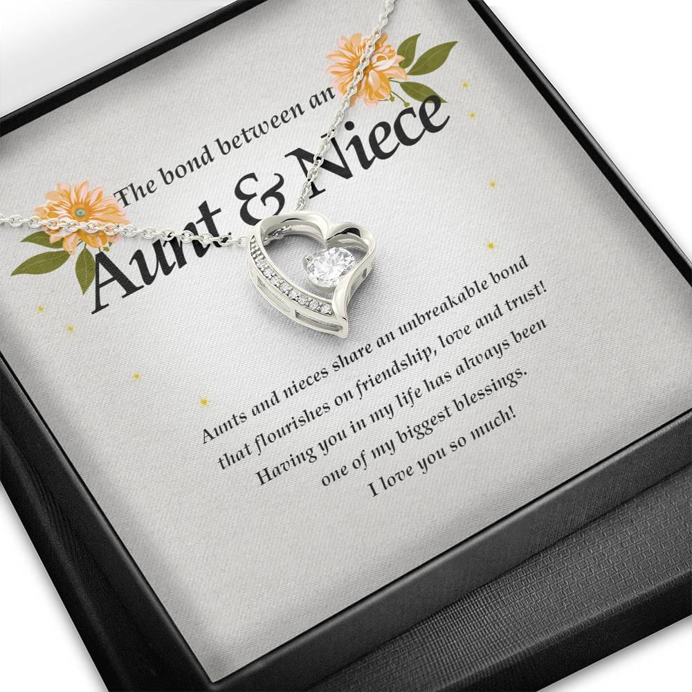 Forever Heart Necklace, Aunt and Niece Necklace