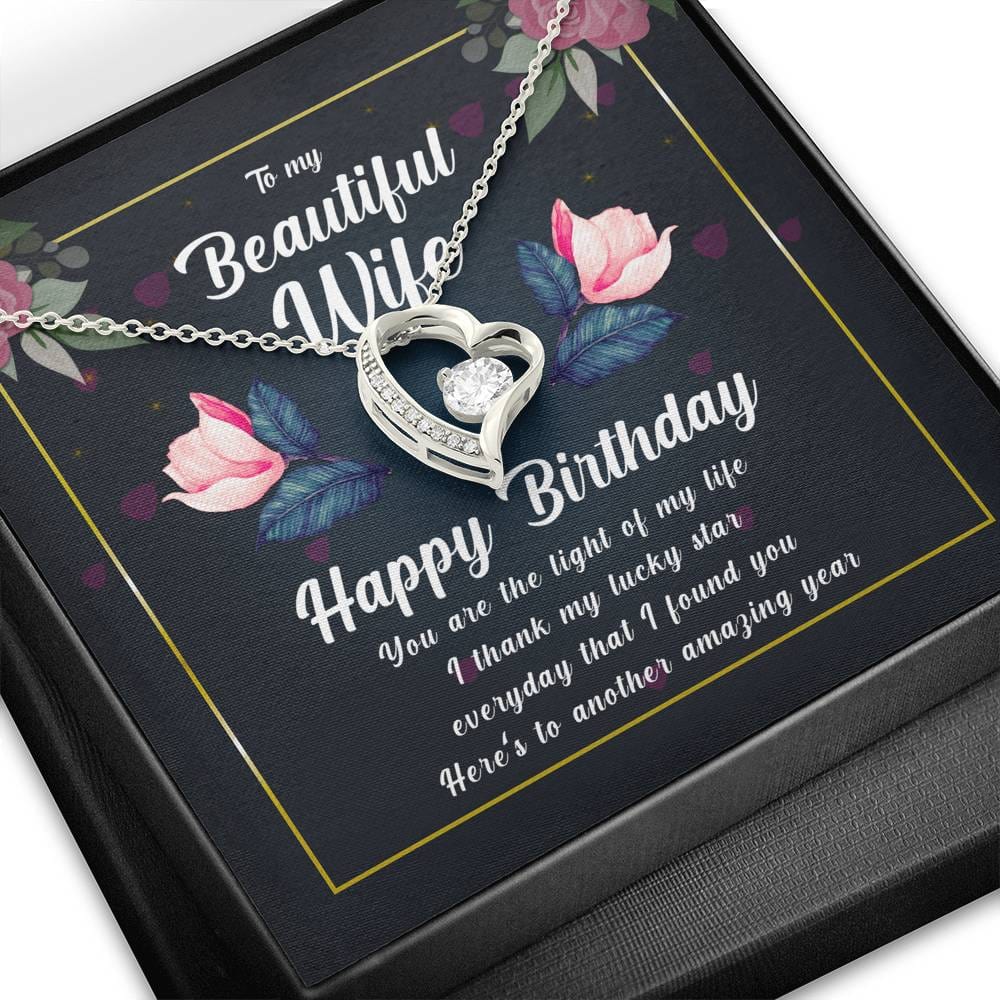 Best Wife Gift from Husband, Forever Heart Necklace