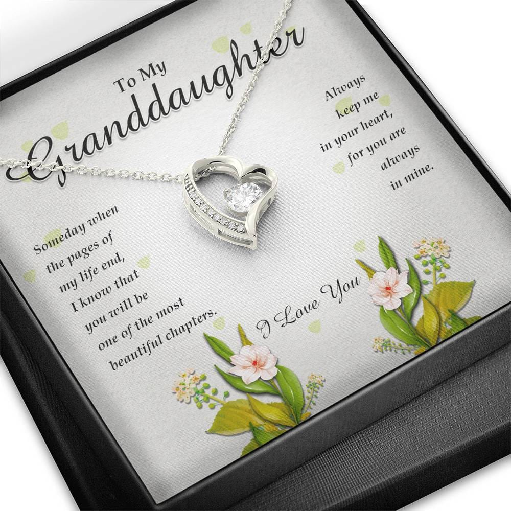 Forever Heart Necklace, To My Granddaughter