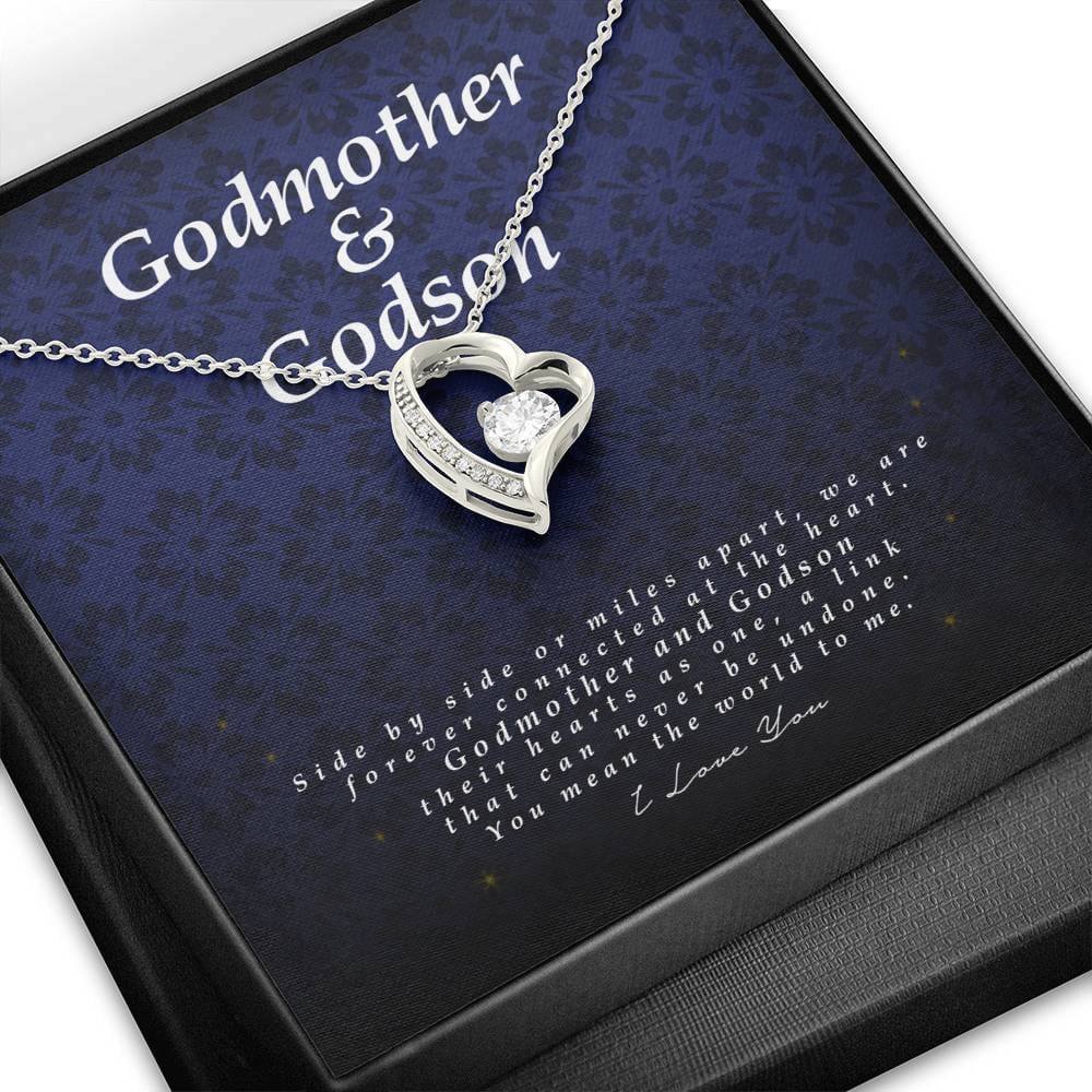 Godmother and Godson Gift, Forever Heart Necklace