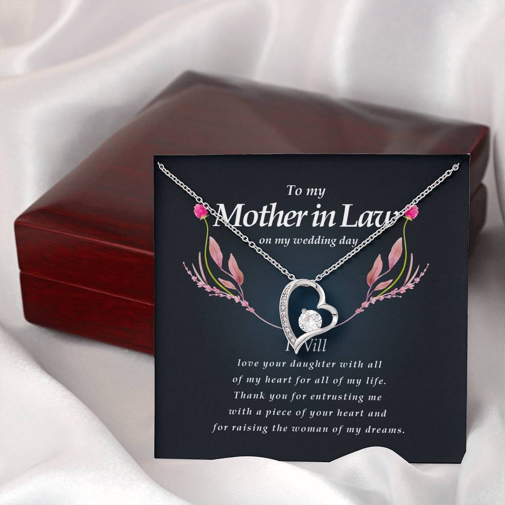 Forever Heart Necklace, Mother In Law Necklace